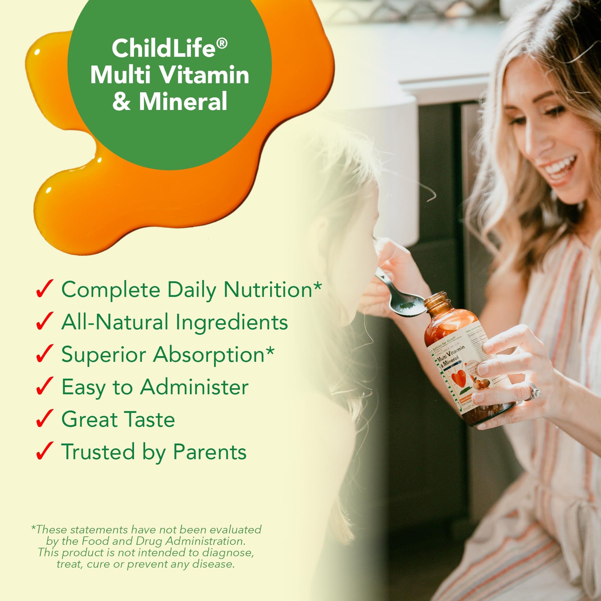CHILDLIFE ESSENTIALS Kids Multivitamin & Mineral - Kids Vitamins, Liquid Multivitamin for Kids, Toddler Multivitamins, Liquid Vitamins, Baby Multivitamin - Natural Orange & Mango, 8 Fl Oz (Pack of 4) - dailyvitalstore