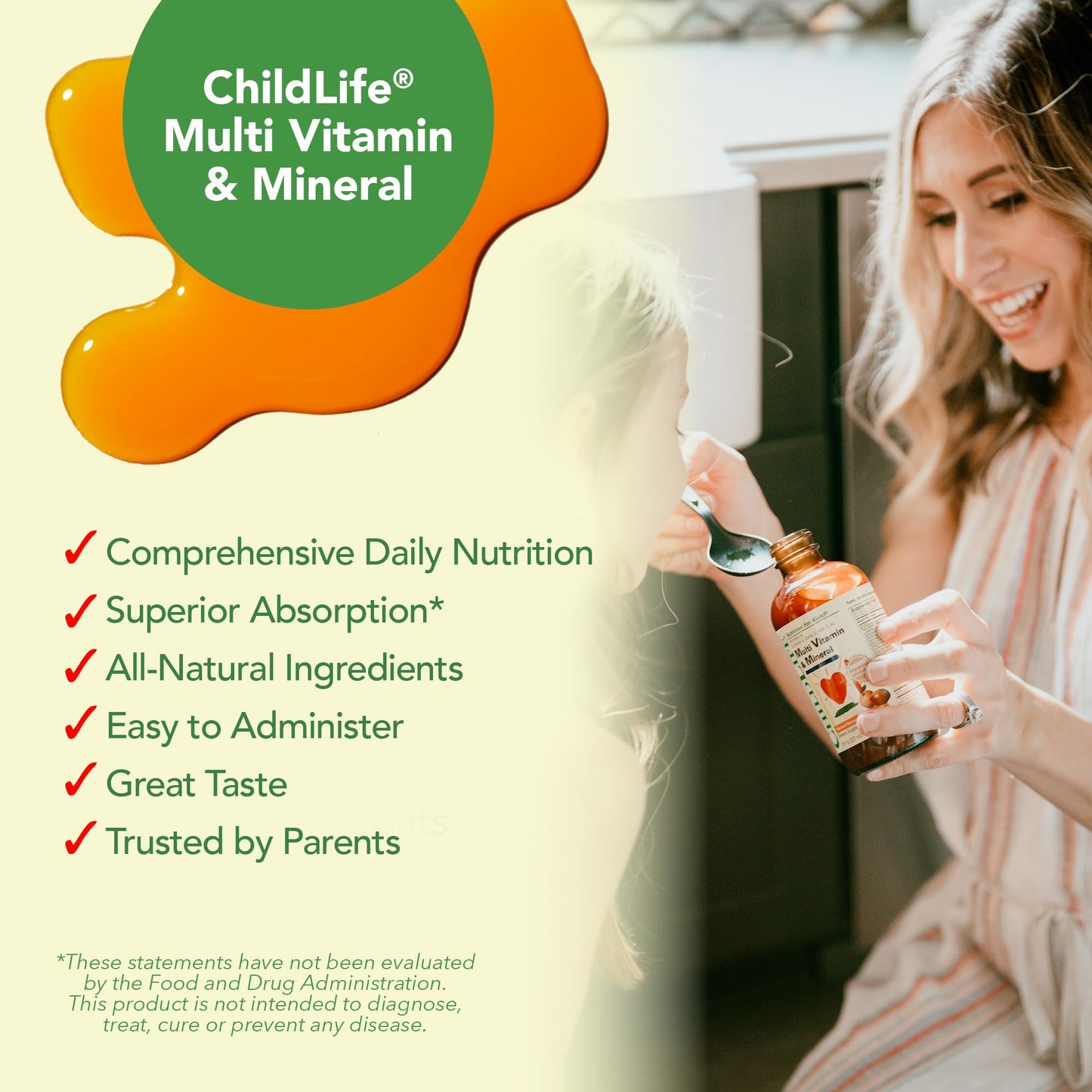 CHILDLIFE ESSENTIALS Kids Multivitamin & Mineral - Kids Vitamins, Liquid Multivitamin for Kids, Toddler Multivitamins, Liquid Vitamins, Baby Multivitamin - Natural Orange & Mango, 8 Fl Oz (Pack of 2) - dailyvitalstore