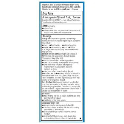 Children's Advil Pain Reliever and Fever Reducer, Dye Free and Sugar Free Ibuprofen Oral Suspension, Berry Flavored - 4 Fl Oz - dailyvitalstore