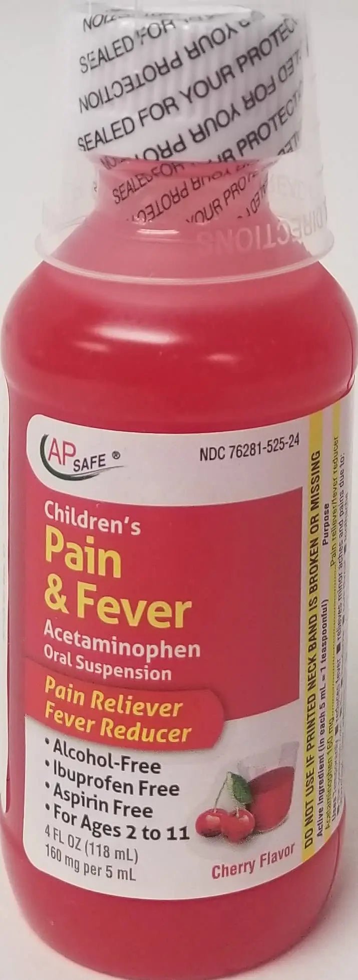 Children's Pain & Fever Acetaminophen Oral Suspension - dailyvitalstore