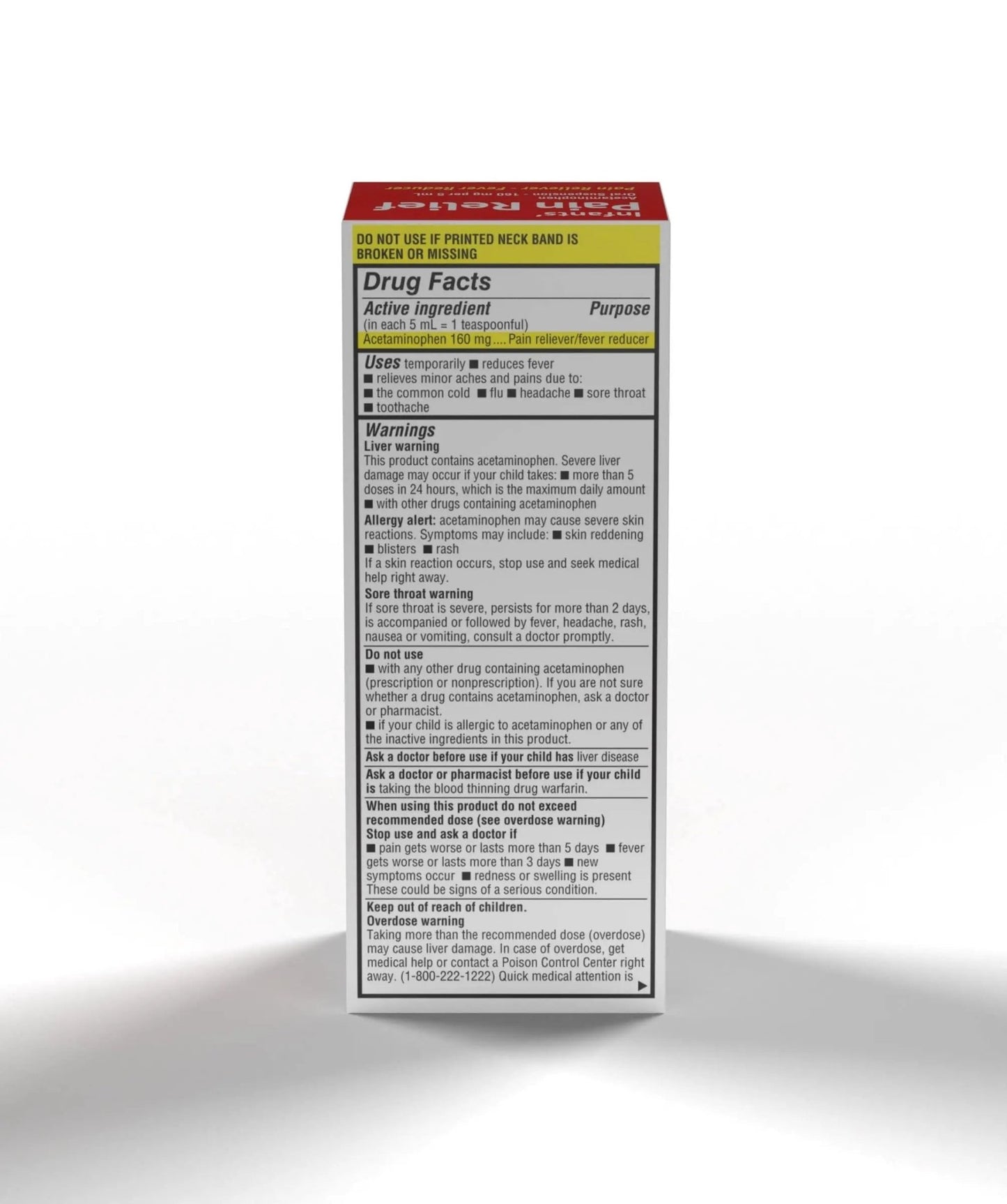 Children's Pain & Fever Acetaminophen Oral Suspension - dailyvitalstore