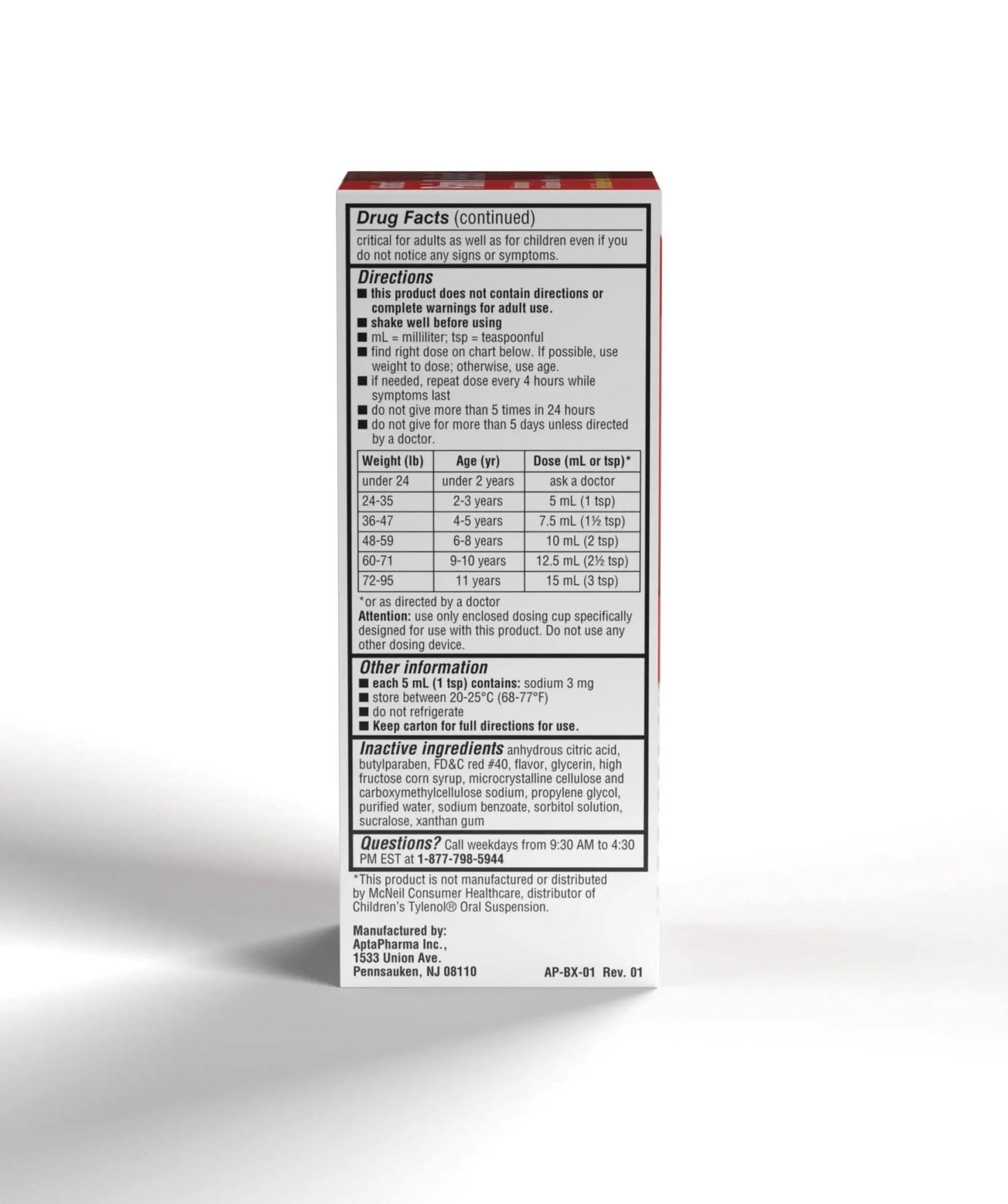 Children's Pain & Fever Acetaminophen Oral Suspension - dailyvitalstore