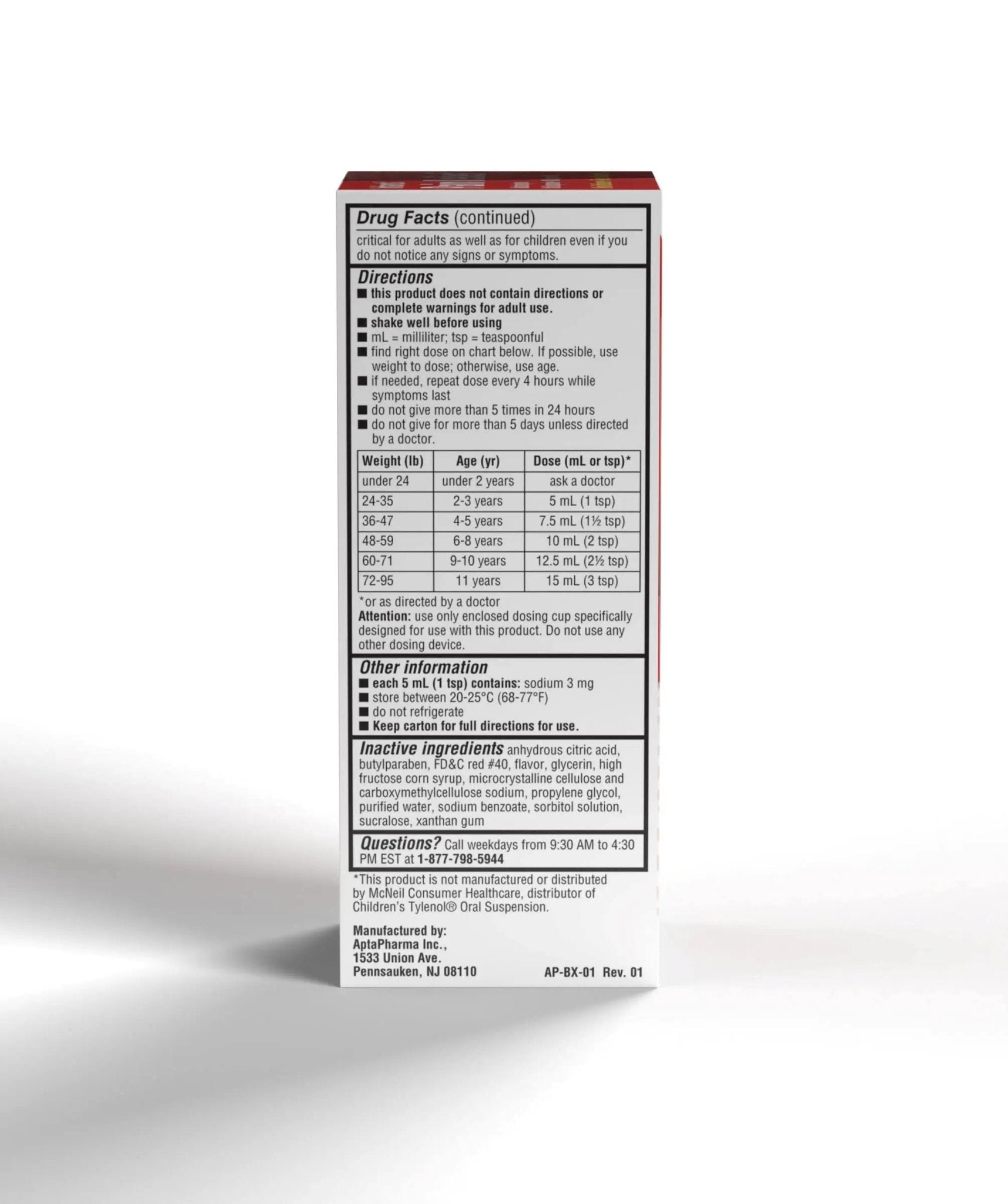 Children's Pain & Fever Acetaminophen Oral Suspension - dailyvitalstore