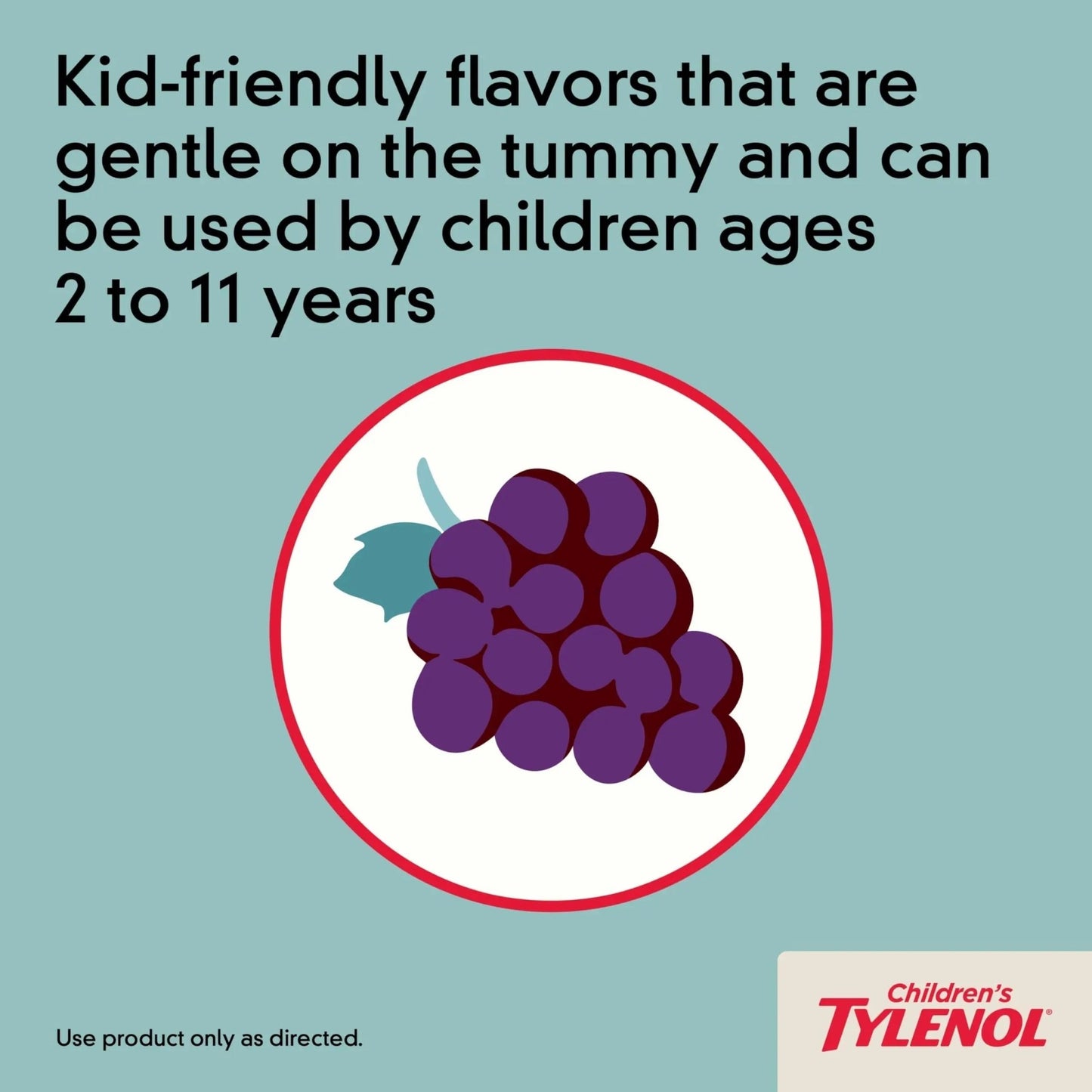 Children's Tylenol Chewables with 160 mg Acetaminophen, Pain Reliever & Fever Reducer for Kids' Cold + Flu Symptoms, Headache, Sore Throat & Toothache, Aspirin-Free, Grape Flavor, 24 ct - dailyvitalstore