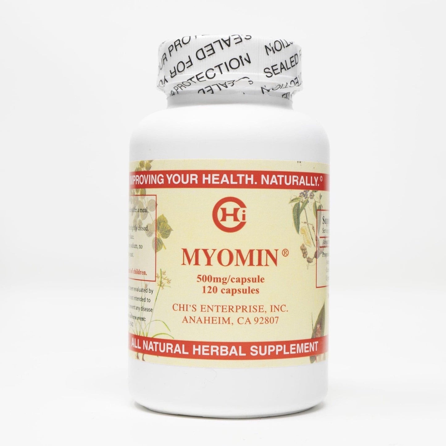 Chi's Enterprise 120 Piece Myomin Promotes Healthy Hormone Levels 500mg Capsules - dailyvitalstore