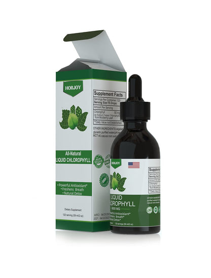 Chlorophyll Liquid Drops - 100% Natural Energy Booster and Immune Support - Internal Deodorant and Detox - Altitude Sickness Relief - Fast Absorption - dailyvitalstore