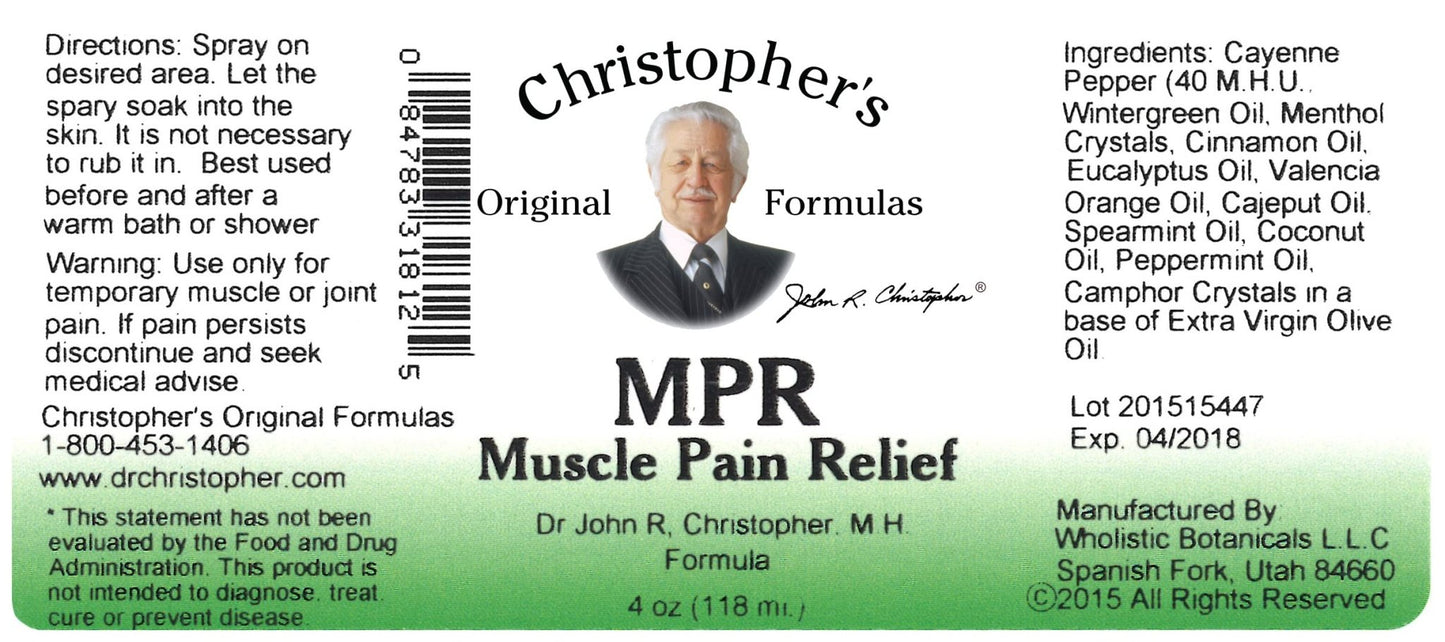 Christopher's Muscle Pain Relief - 4 fl oz - dailyvitalstore