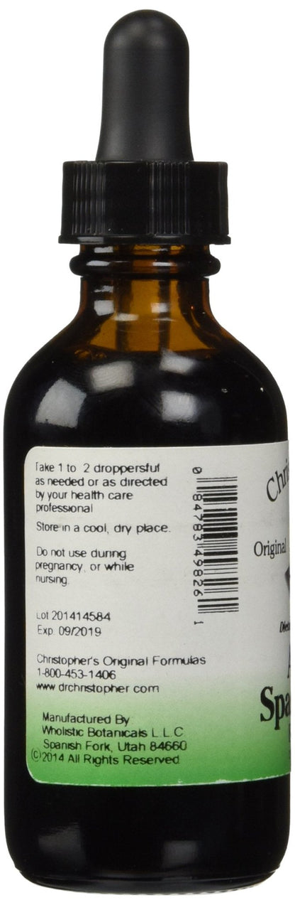 Christopher’s Original Formulas Anti-Spasmodic Formula | 2 oz Liquid Herbal Supplement | Synergistic Blend for Nervous System Support | Skullcap, Valerian & Cayenne - dailyvitalstore