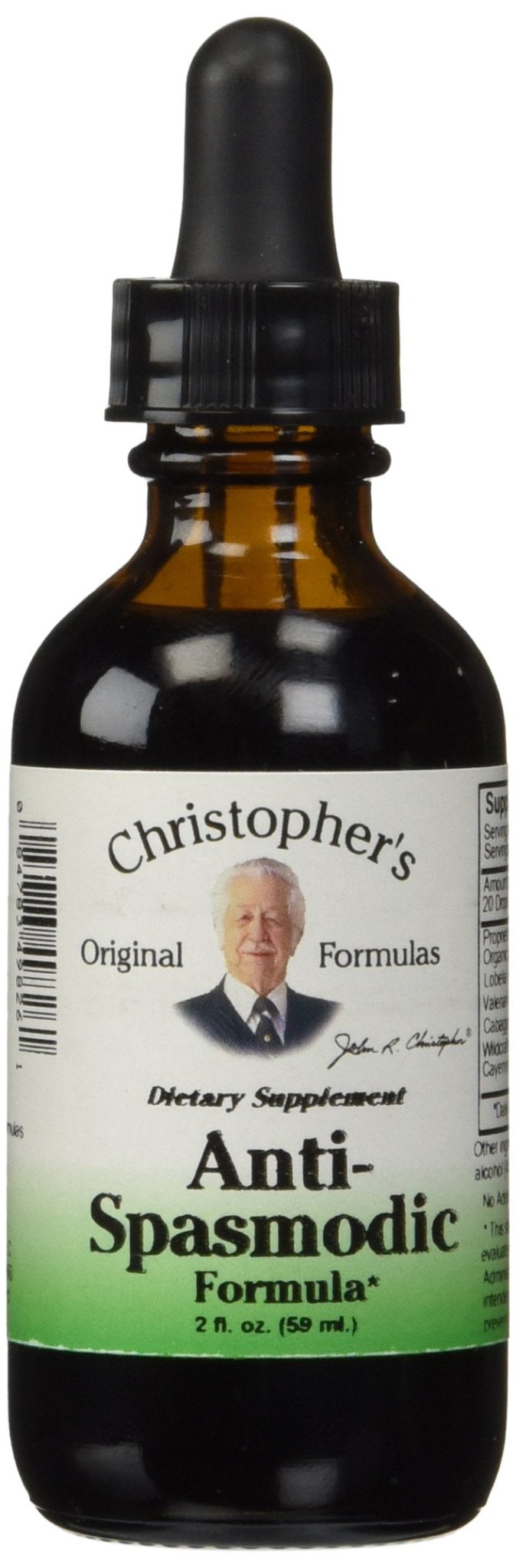Christopher’s Original Formulas Anti-Spasmodic Formula | 2 oz Liquid Herbal Supplement | Synergistic Blend for Nervous System Support | Skullcap, Valerian & Cayenne - dailyvitalstore