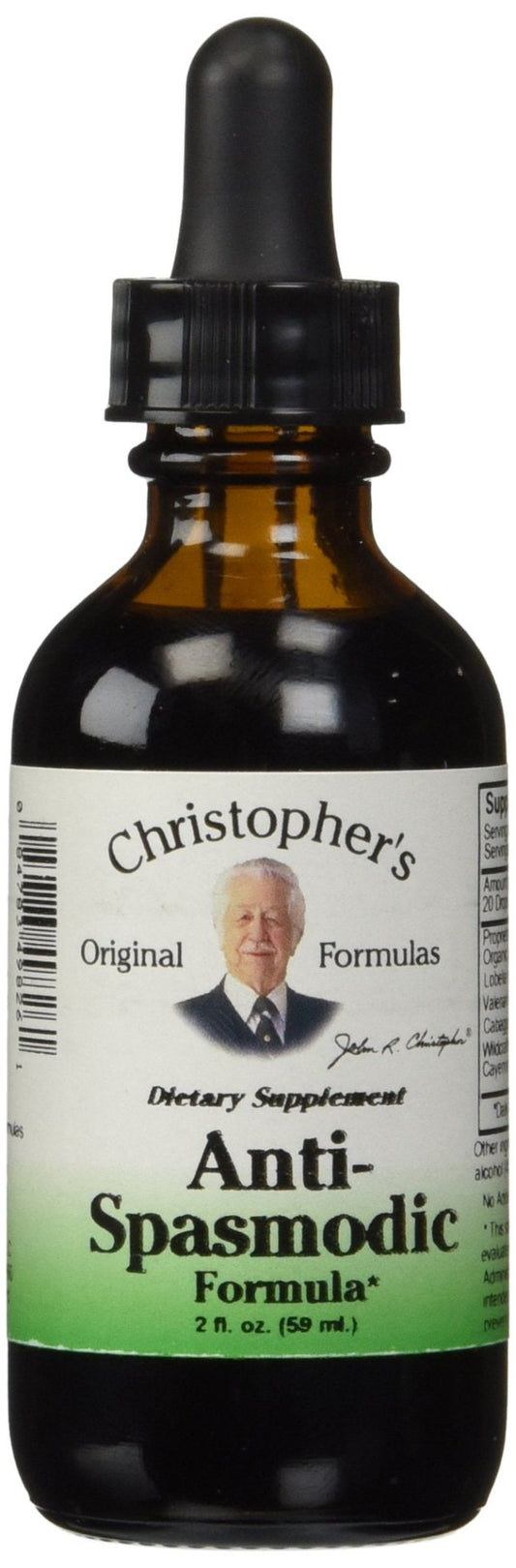 Christopher’s Original Formulas Anti-Spasmodic Formula | 2 oz Liquid Herbal Supplement | Synergistic Blend for Nervous System Support | Skullcap, Valerian & Cayenne - dailyvitalstore
