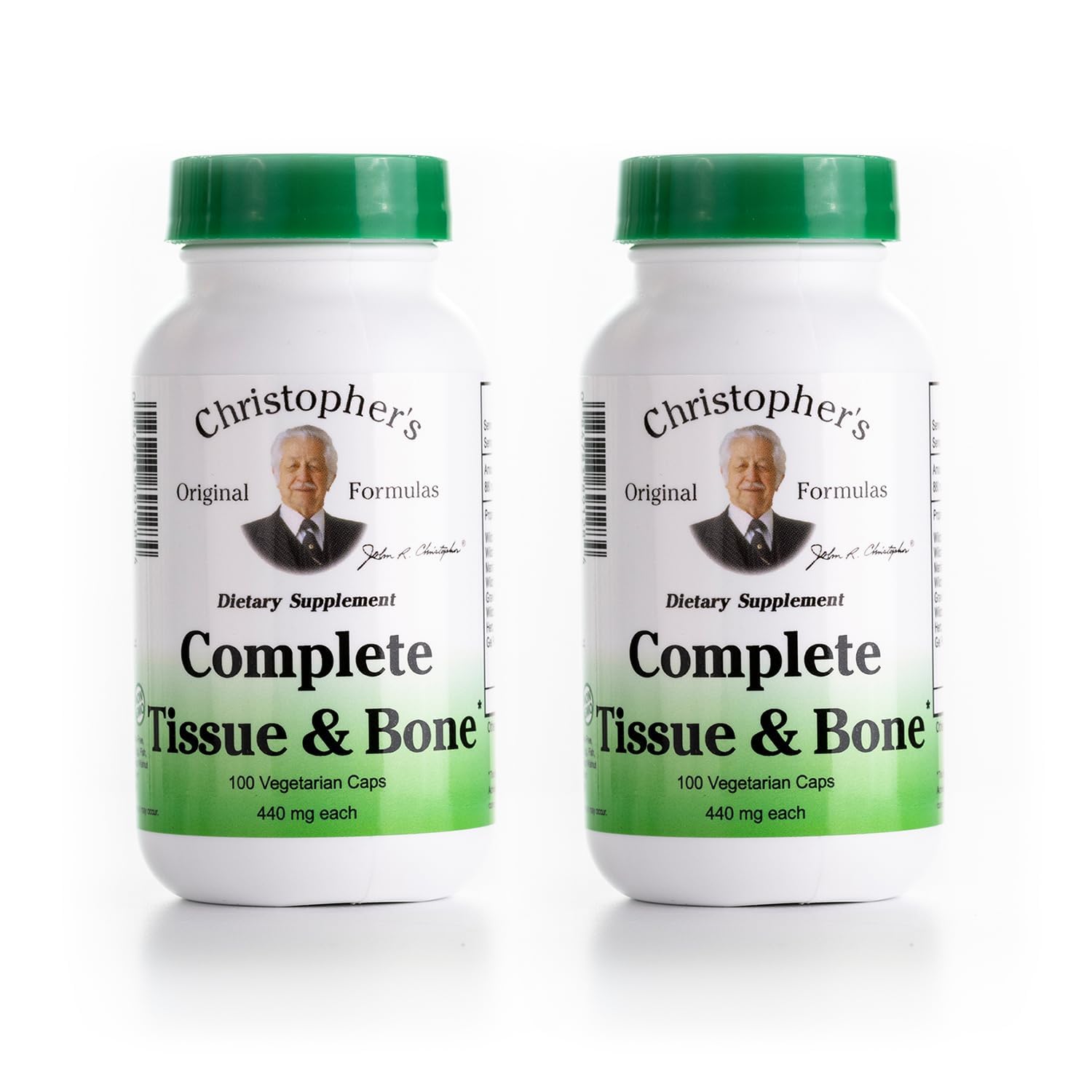 Christopher's Original Formulas Complete Tissue & Bone Formula – 100 VCaps | Herbal Support for Bones & Connective Tissue - Pack of 2 - dailyvitalstore
