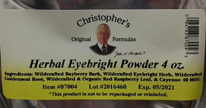 Christophers Original Formulas Herbal Eyebright Powder 4 OZ - dailyvitalstore
