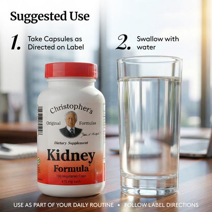 Christopher's Original Formulas Kidney Formula - Kidney Cleanse Detox & Repair Formula - Herbal Blend for Kidney Support - dailyvitalstore
