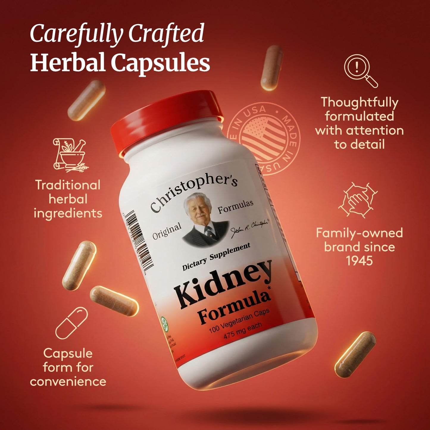 Christopher's Original Formulas Kidney Formula - Kidney Cleanse Detox & Repair Formula - Herbal Blend for Kidney Support - dailyvitalstore