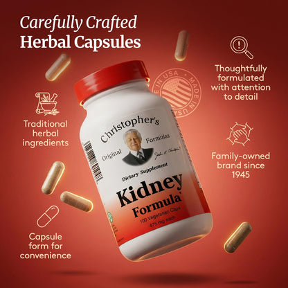 Christopher's Original Formulas Kidney Formula - Kidney Cleanse Detox & Repair Formula - Herbal Blend for Kidney Support - dailyvitalstore