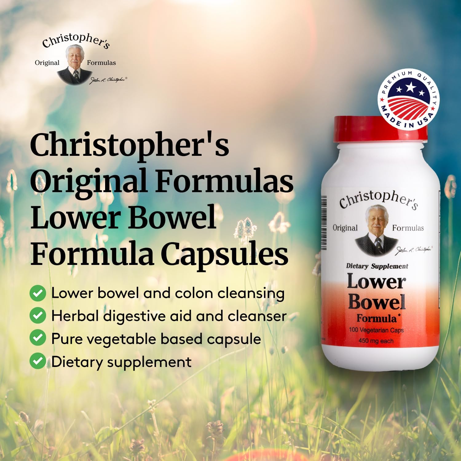 Christopher's Original Formulas Lower Bowel Formula 100 Vcaps - dailyvitalstore