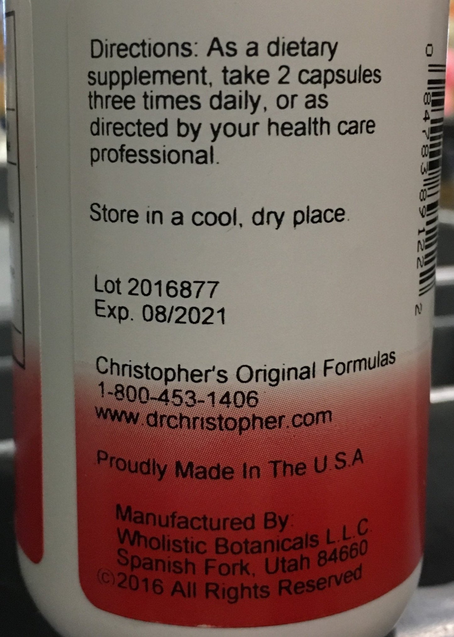 Christopher's Original Formulas Male Urinary Tract Support Supplement – Kidney & Prostate Health – 100 Capsules - dailyvitalstore