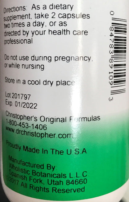 Christopher's Original Formulas Sinus Plus, Sinus Support Capsules, Whole Herb Synergistic Blend, 100 Count - dailyvitalstore
