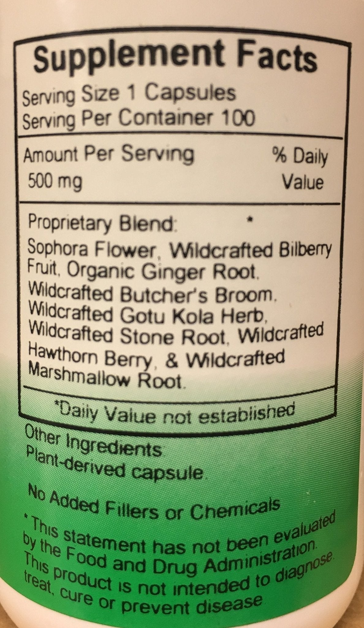 Christopher's Original Formulas V-Vein – 100 Vegetarian Capsules – Unique Herbal Blend – Developed by Master Herbalist David Christopher - dailyvitalstore