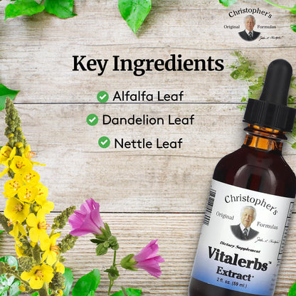 Christopher's Original Formulas Vitalerbs Extract, Nutrient-Rich Herbal Supplement, 2 oz - dailyvitalstore