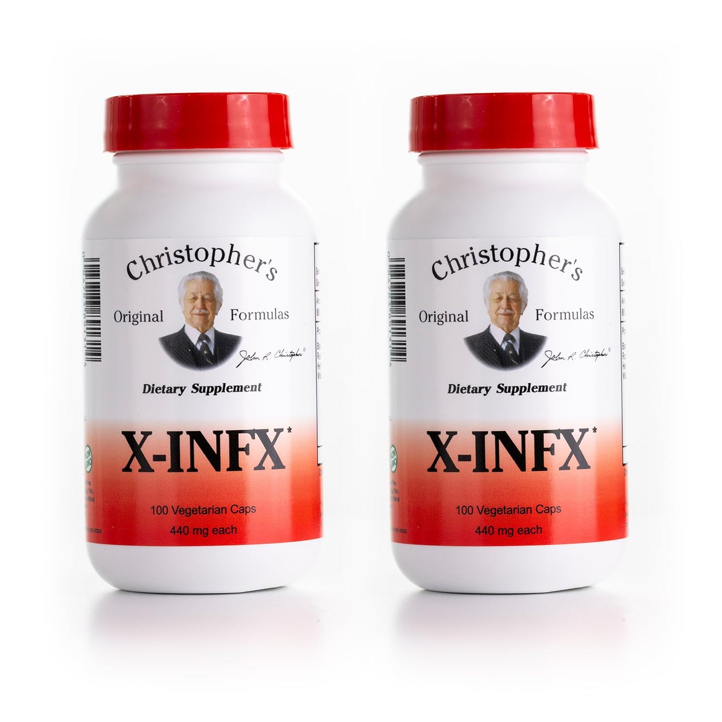 Christopher's Original Formulas X-INFX Formula, Natural Immune Support, 2 Pack, 100 Caps Each - dailyvitalstore