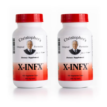 Christopher's Original Formulas X-INFX Formula, Natural Immune Support, 2 Pack, 100 Caps Each - dailyvitalstore