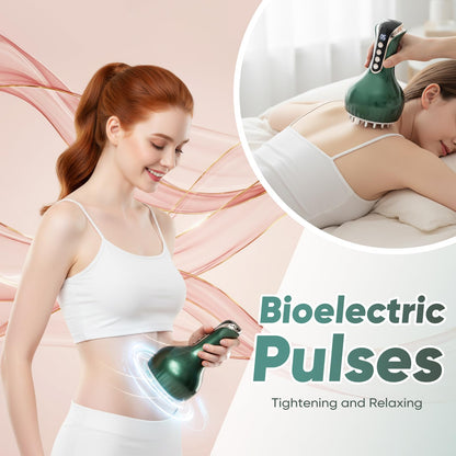chufa Lymphatic Drainage Massager – 3-in-1 Microcurrent, Heat & Vibration Cellulite Massager for Legs/Arms/Belly, 35-Speed Adjustable, Rechargeable & Portable - dailyvitalstore