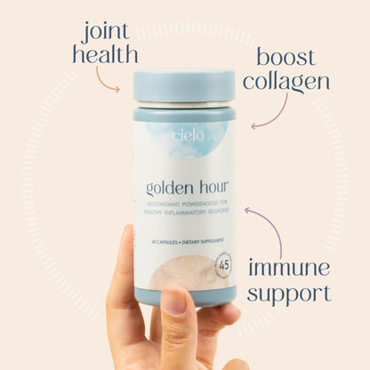 Cielo Golden Hour - Antioxidant Supplement for Healthy Immune System Response - Nutritional Antioxidant Blend for Women and Men (45 Day Supply) - dailyvitalstore