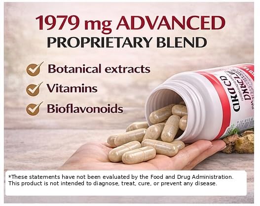 Circulation & Vein Support Supplement - Vitamins E & B3, Ginkgo Biloba, Horse Chestnut, Gotu Kola, Grape Seed, Butcher's Broom & Citrus Bioflavonoids - 1979 mg Formula - 90 Capsules - 30 Days Supply. - dailyvitalstore
