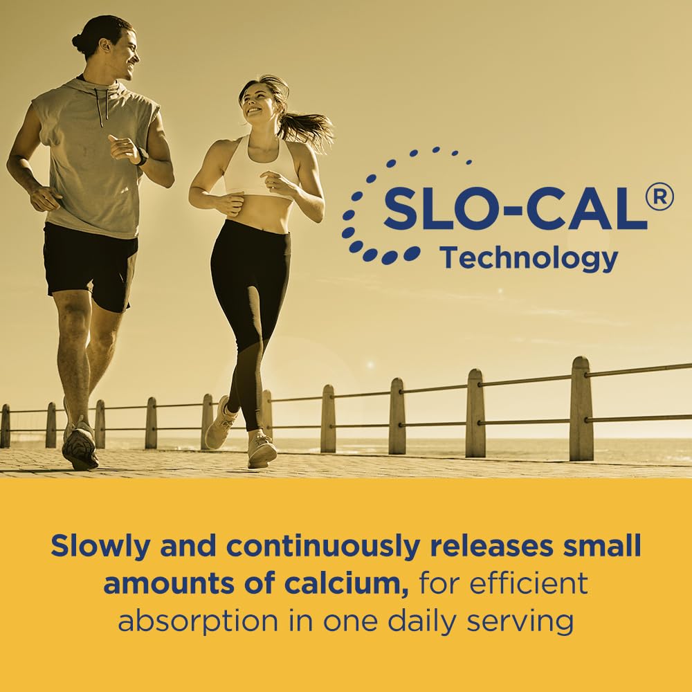Citracal Slow Release- Calcium 1200 mg with Vitamin D3, Magnesium, Calcium Supplement, Bone Health Support, Take Once Daily Caplet, 185 Count - dailyvitalstore