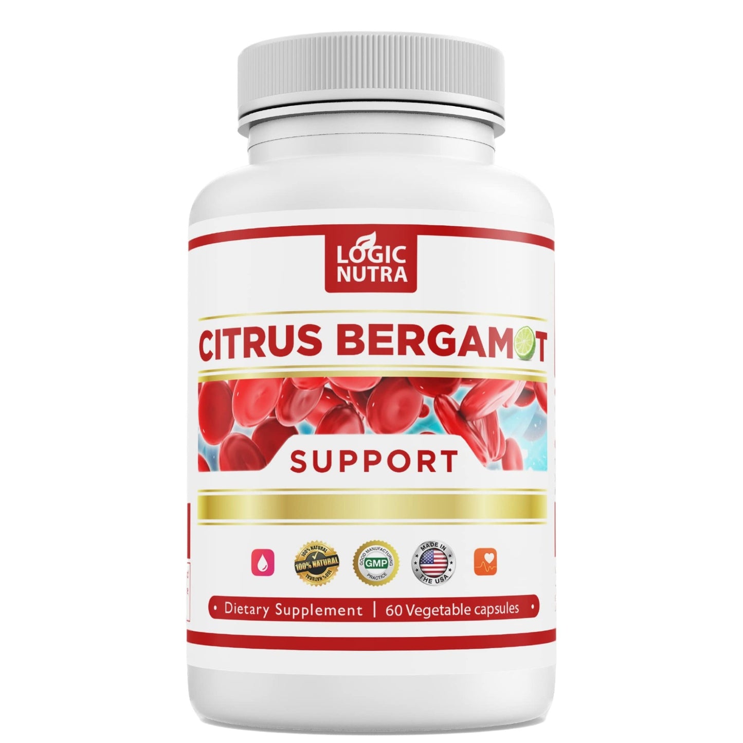 Citrus Bergamot Supplement for High Cholesterol – 1000mg Citrus Bergamot Extract 10:1 (2 Caps) – Organic, Non-GMO, Patented Clinical Grade Bergamot Blend for Heart Health – 60 Capsules - dailyvitalstore
