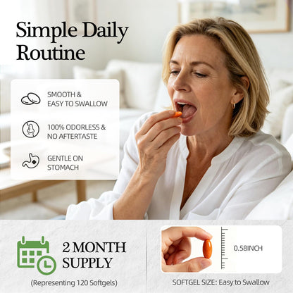 Citrus Bergamot with Aged Black Garlic Extract Softgels, 1160mg Cholesterol Support Supplement, 80% Polyphenols Bergamot Supplement for Heart, Circulation - dailyvitalstore