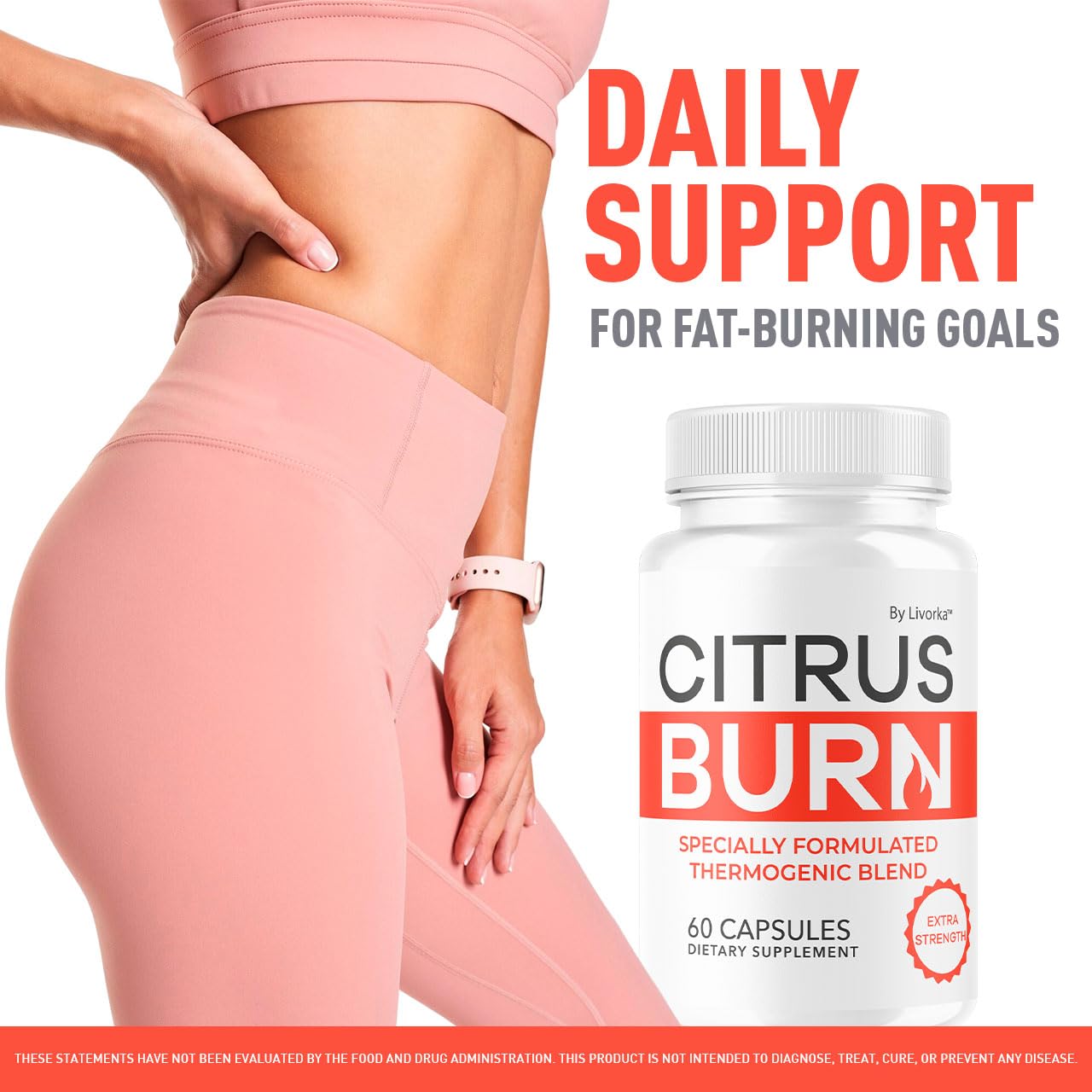 Citrus Burn Capsules - Official CitrusBurn Pills Supplement Support All Natural Ingredients Advanced Formula Premium Multivitamin for Overall Health & Wellness, 60 Capsules for 1 Month - dailyvitalstore
