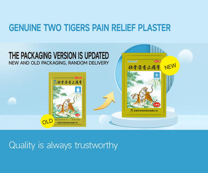 ciwoll Pain Relief Medicated Plaster of Strong Bone 20 Plasters - Natural Soothing Formula with Musk for Muscle, Joint, Back and Sports Pain | 10 Patches×2 Pouches - dailyvitalstore