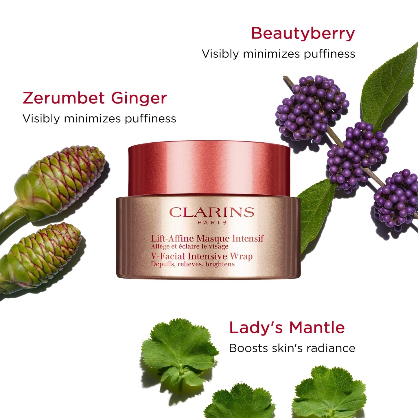 Clarins V-Facial Intensive Wrap Face Mask | Award-Winning Facial Contouring Mask | Visibly Reduces Puffiness and Swelling Caused by Stress,Heat and Hormonal Changes - dailyvitalstore