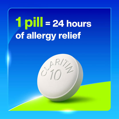 Claritin Allergy Medicine for Adults, 24-Hour Non-Drowsy Loratadine 10mg Pills, Antihistamine, 30 Tablets + 1ct On-The-Go Relief - dailyvitalstore