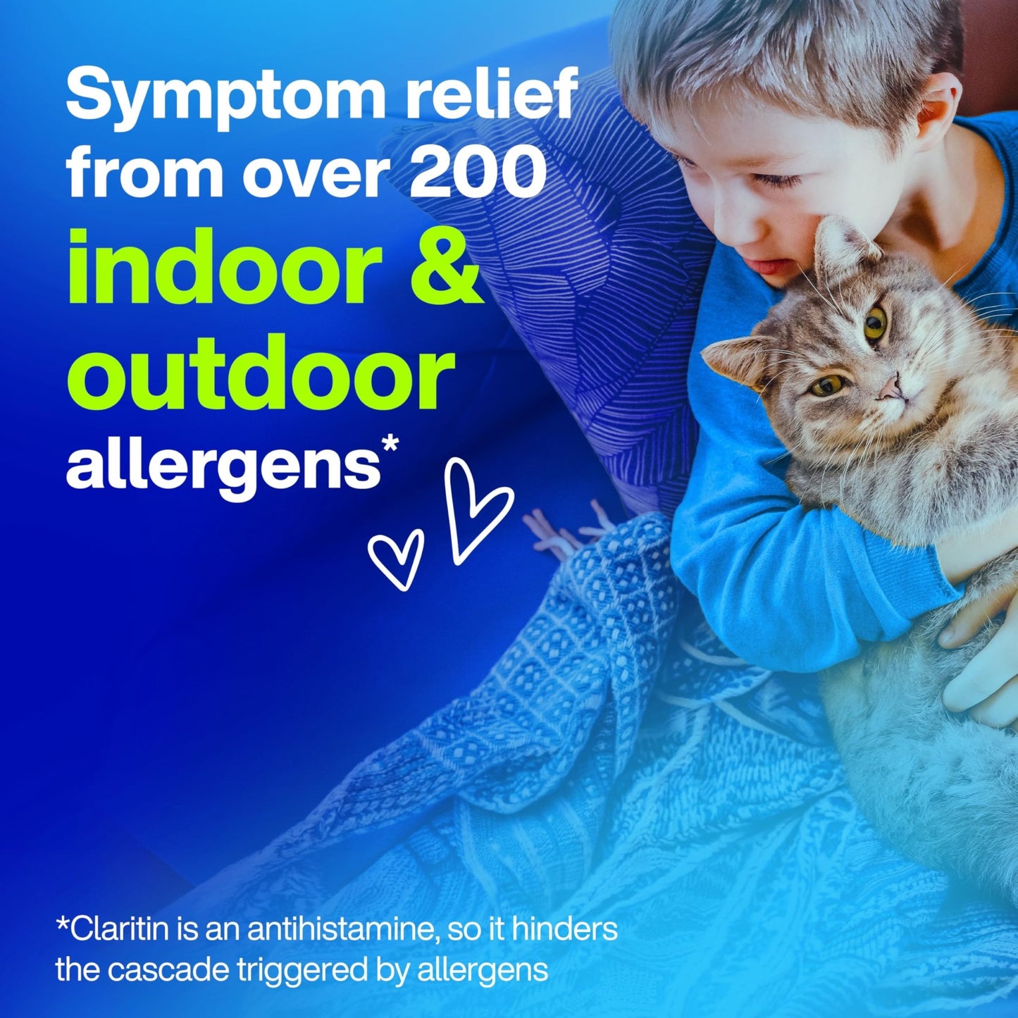 Claritin Children's Allergy Medicine, 24-Hour Non-Drowsy Loratadine 5mg Chewable Tablet, Antihistamine for Kids Ages 2 Years and Older, Grape Flavored, Dye-free, 40 Tablets - dailyvitalstore