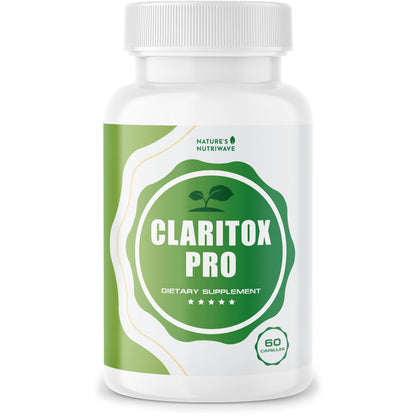 Claritox – Daily Wellness Supplement with Zinc, Chromium, Alpha Lipoic Acid, Green Tea Extract, Resveratrol & Botanical Blend – Non-GMO, Stimulant-Free Formula – 60 Caps, 30 Servings, 1 Month Supply - dailyvitalstore