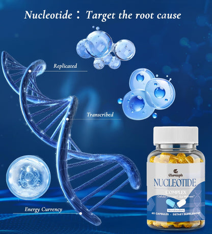 Clarusph Immunity* Supplement, Immune* Nucleotide Complex Blend 400mg Including AMP, CMP, GMP, UMP, Nucleo Immune*, 120 Capsules - dailyvitalstore