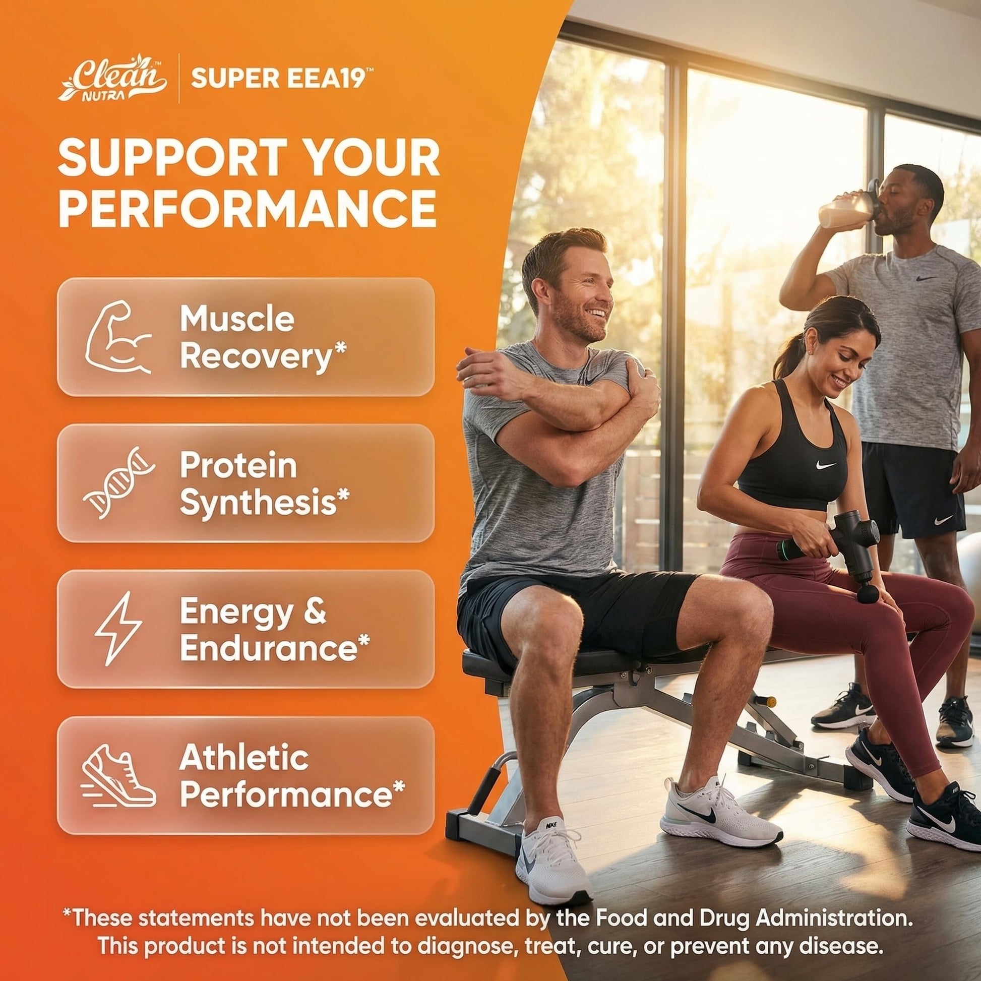 Clean Nutraceuticals Amino Acids Supplement L-Lysine, L-Threonine, L-Leucine, Isoleucine, Valine, L-Histidine, L-Tryptophan, L-Methionine, L-Arginine, L-Cysteine, - dailyvitalstore