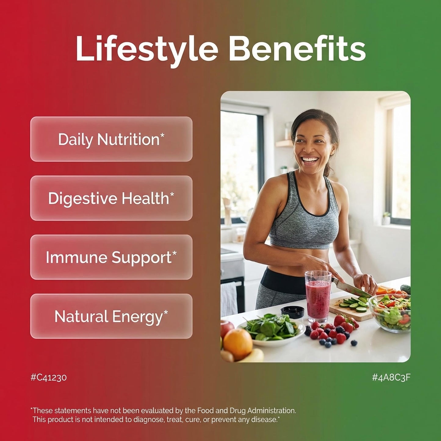Clean Nutraceuticals Fruits and Veggies Supplement Reds & Green Superfood - Balance of Over 70 Fruit & Vegetable Supplements Capsules with Probiotics Prebiotics - dailyvitalstore