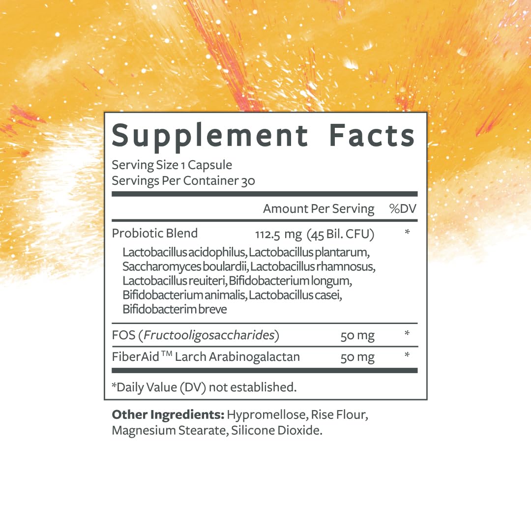 Clean Program Daily Probiotic | 45 Billion CFU, 9 Strains with Saccharomyces Boulardii | Gut Health, De-Bloat & Immune Support - dailyvitalstore