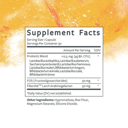 Clean Program Daily Probiotic | 45 Billion CFU, 9 Strains with Saccharomyces Boulardii | Gut Health, De-Bloat & Immune Support - dailyvitalstore