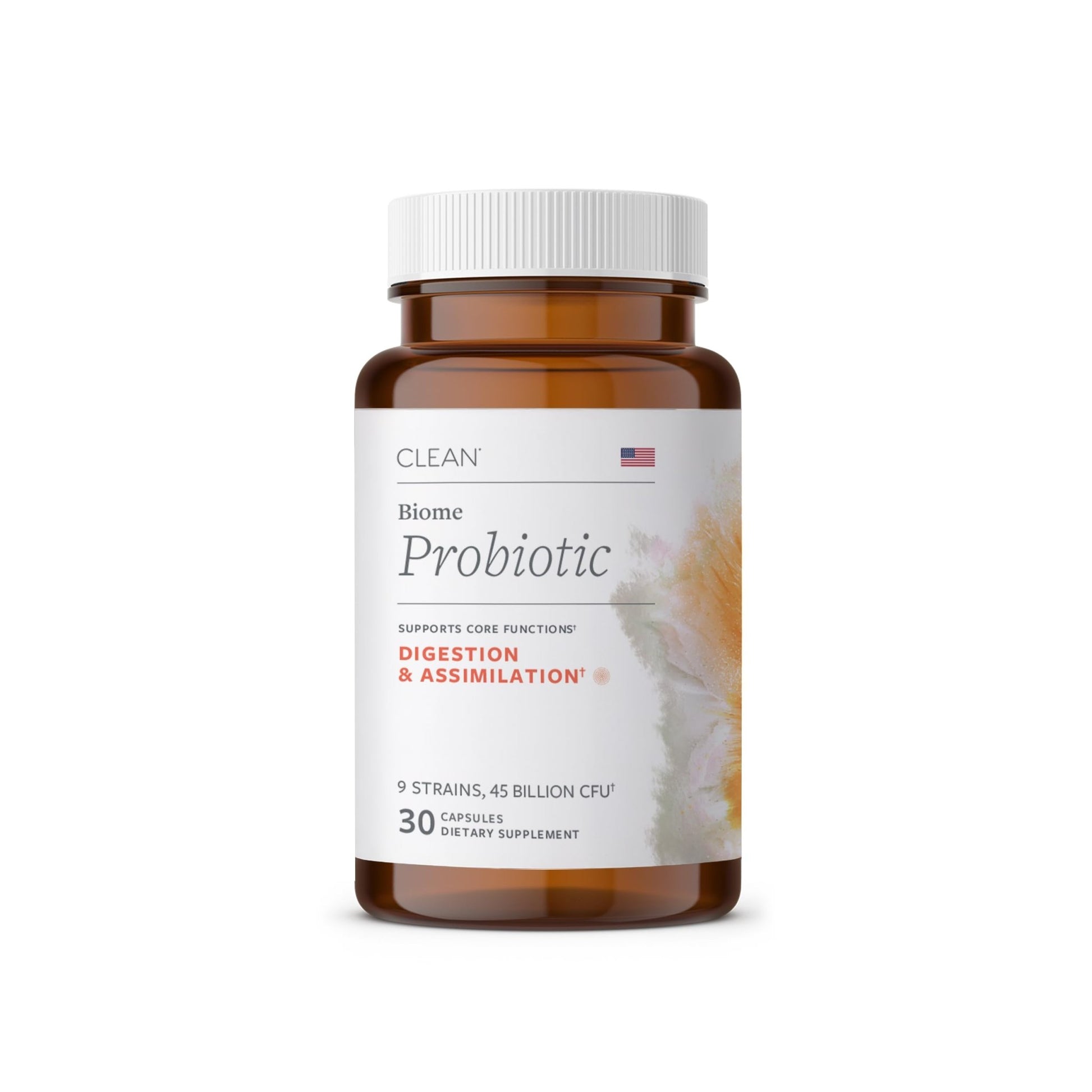 Clean Program Daily Probiotic | 45 Billion CFU, 9 Strains with Saccharomyces Boulardii | Gut Health, De-Bloat & Immune Support - dailyvitalstore