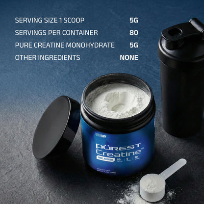 Cleanform Purest Creatine Monohydrate Powder - Ultra-Pure Micronized Supplement for Explosive Strength, Lean Muscle Growth - dailyvitalstore