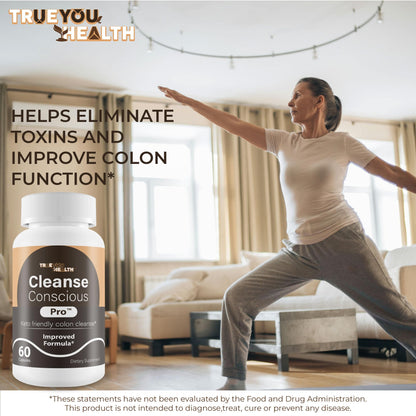 Cleanse Conscious Pro - Improved Formula - Our Best Keto Friendly Colon Cleanse Capsules - Keto Colon Detox Pills for Women & Men - dailyvitalstore
