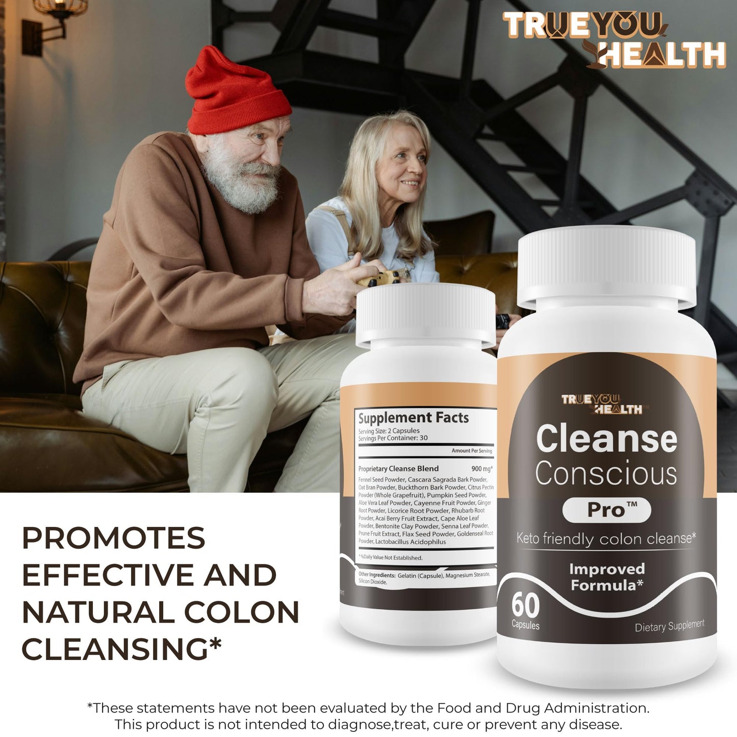 Cleanse Conscious Pro - Improved Formula - Our Best Keto Friendly Colon Cleanse Capsules - Keto Colon Detox Pills for Women & Men - dailyvitalstore