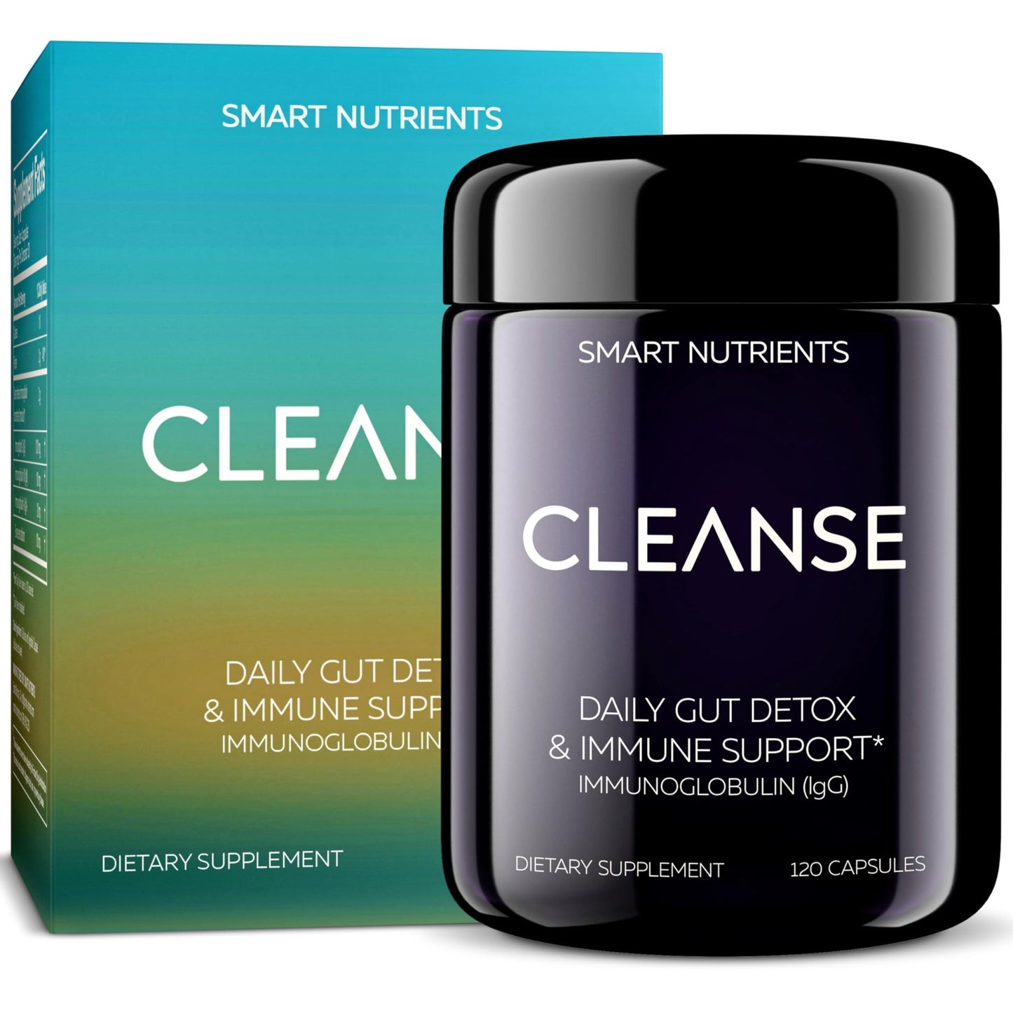 CLEANSE | IgG Dairy-Free Colostrum | 50.5% IgG Potent Concentrated Immune Support | Daily Gut Health Detox, Energy, Prebiotics, Digestive Support | 120 Capsules | 30 Day Supply, 1-Pack - dailyvitalstore