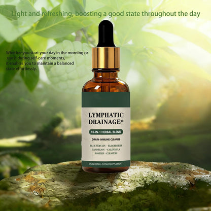 Cleantra Organic Lymphatic Drainage Drops,Natural Herbal Blend Lymphatic System Support Fast-Absorbing,Vegan & Non-GMO,Fast-Absorbing,2 fl oz (1PCS) - dailyvitalstore