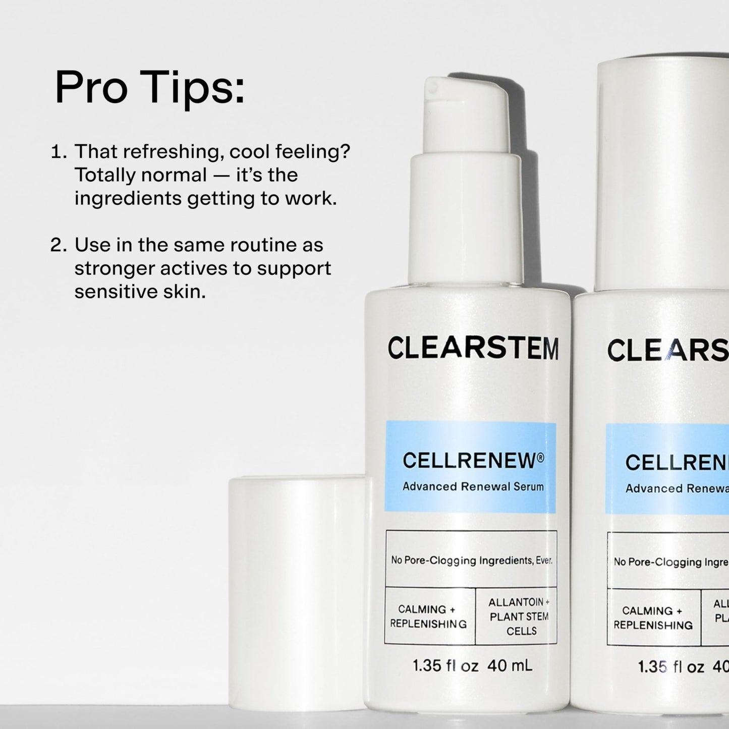 CLEARSTEM - CELLRENEW - Collagen Stem Cell Serum - Acne + Youthful Skin Face Serum - Hyaluronic Acid, Reishi, Aloe Vera - Facial Skin Care Products - dailyvitalstore